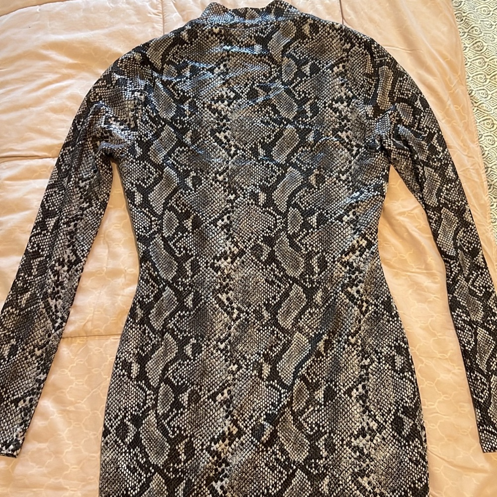 Snake print dress